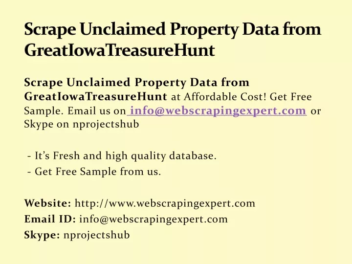 scrape unclaimed property data from greatiowatreasurehunt