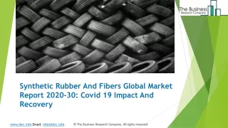 Synthetic Rubber And Fibers Market Forecast to 2023 | Covid 19 Impact And Recovery