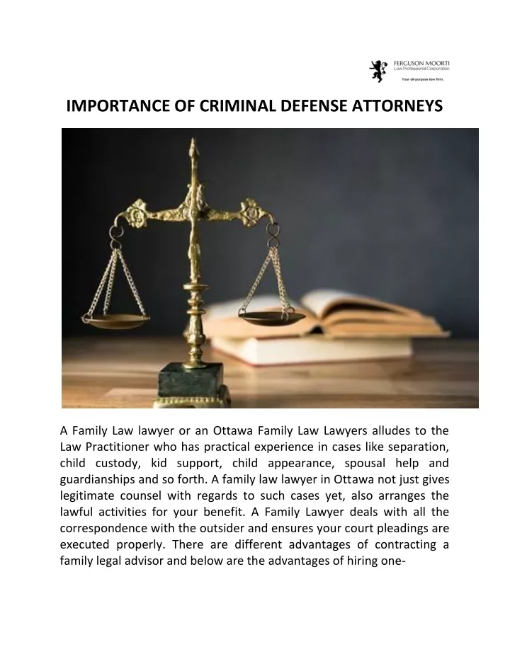 importance of criminal defense attorneys