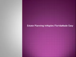Elder law and estate planning in Naples, Florida