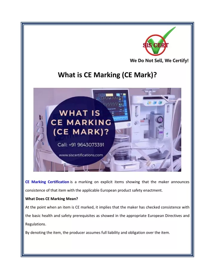 what is ce marking ce mark