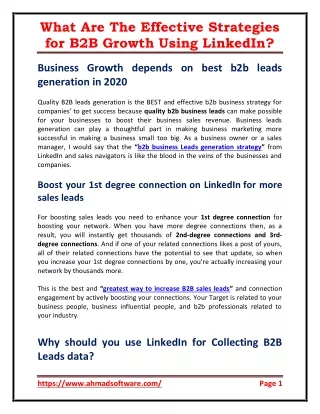what are the effective strategies for b2b growth