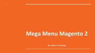 Mega Menu Magento 2 By Elsner Techology