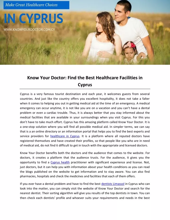 know your doctor find the best healthcare