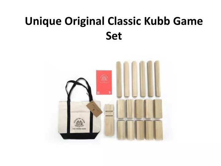 unique original classic kubb game set