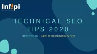 Technical SEO Tips 2020- Infipi
