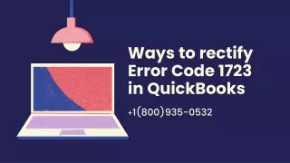 Ways to rectify Error Code 1723 in QuickBooks