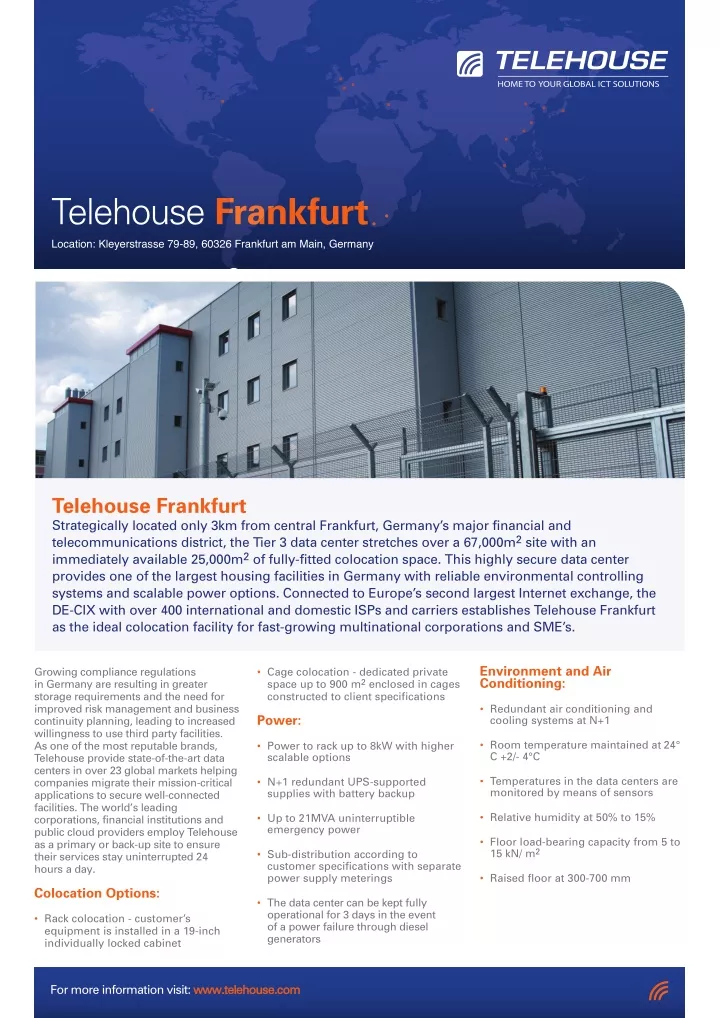 telehouse frankfurt frankfurt frankfurt