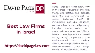 Best Law Firm in Israel to Minimize Headache