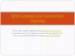 airtel leased line connection chennai