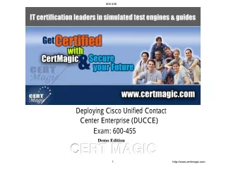 Deploying Cisco Unified Contact Center Enterprise (DUCCE) Exam 600-455 Pass Guarantee