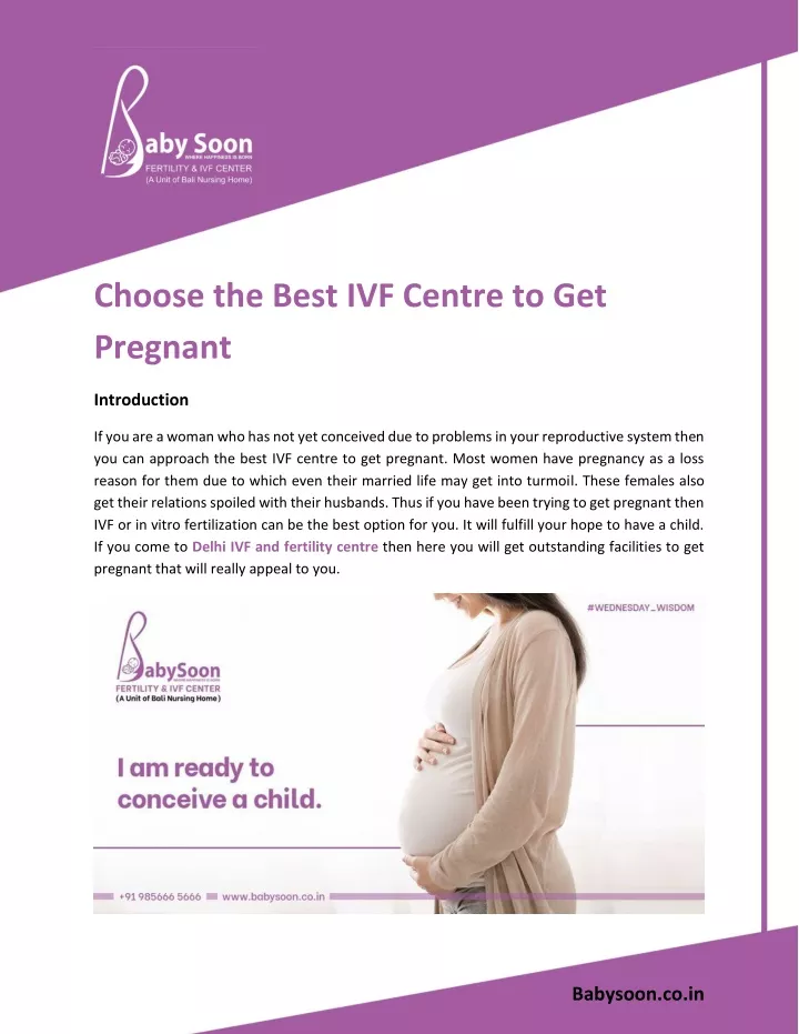 choose the best ivf centre to get pregnant