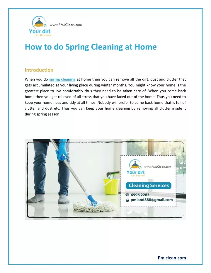 how to do spring cleaning at home