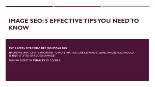 Image SEO: 5 Effective Tips You Need to Know
