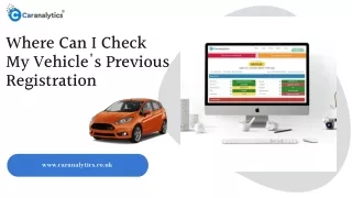 where can i check my vehicle s previous