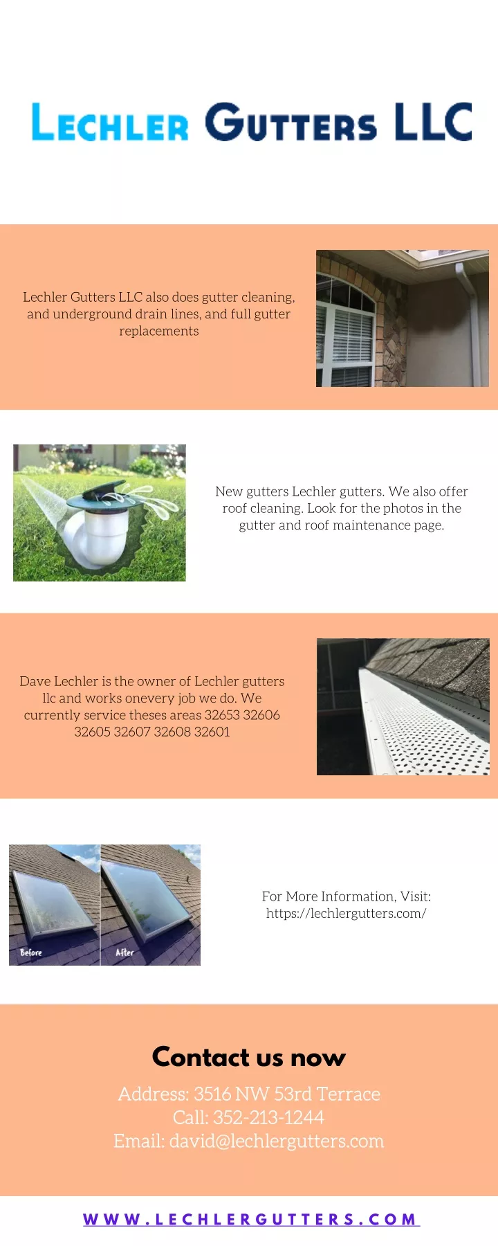 lechler gutters llc also does gutter cleaning