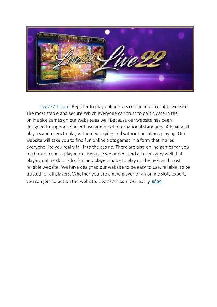 live777th com register to play online slots