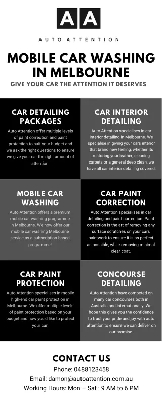 Easy to Book Mobile Car Detailing Service in Melbourne