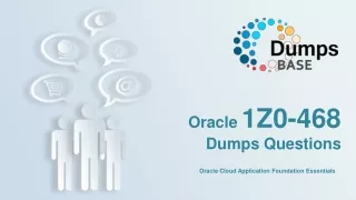 oracle 1z0 468 dumps questions