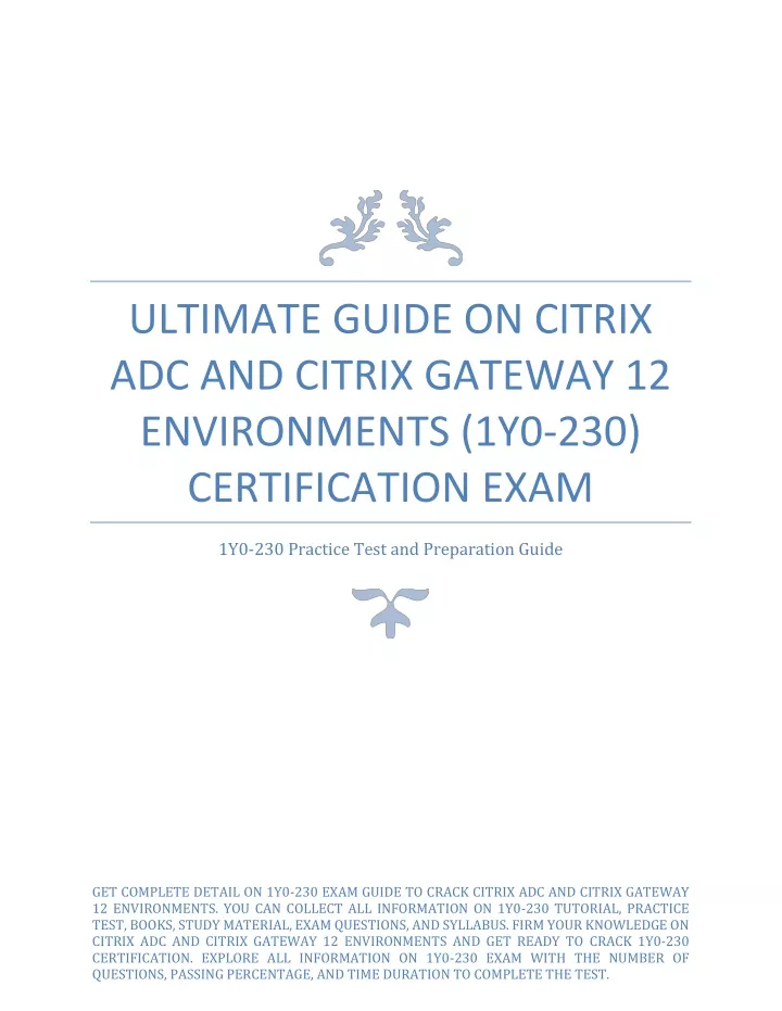 ultimate guide on citrix adc and citrix gateway