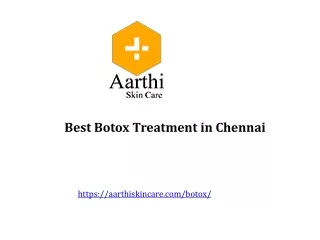 Best Botox Treatment in Chennai