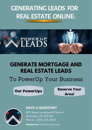 Learn to Generate Leads from Facebook