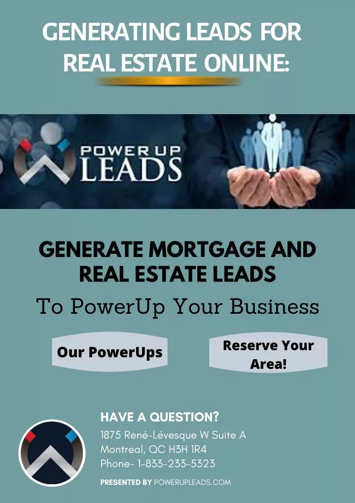 generating leads for real estate online