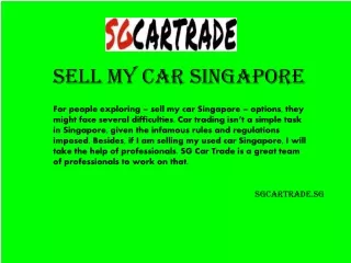 Sgcartrade.sg - Sell My Car Singapore