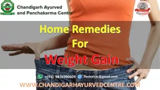 home remedies for weight gain