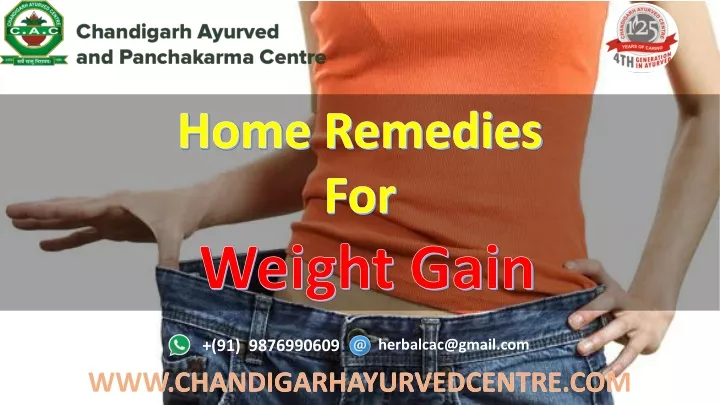 home remedies for weight gain