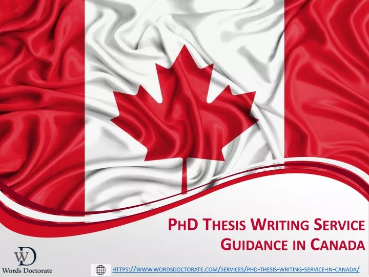 phd thesis writing service guidance in canada