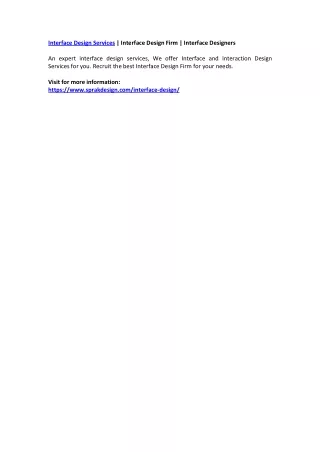 interface design services interface design firm