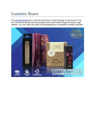 cosmetic boxes