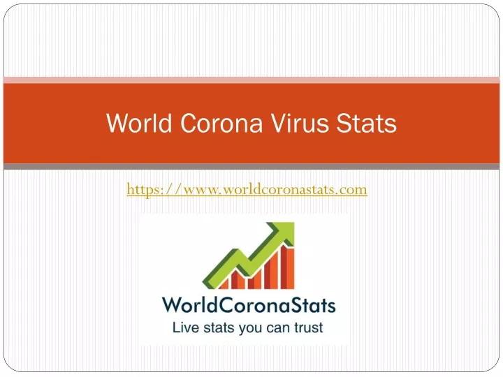 world corona virus stats