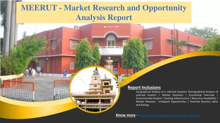 meerut market research and opportunity analysis