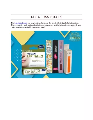 lip gloss boxes