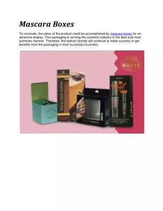 mascara boxes