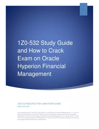 1z0 532 study guide and how to crack exam