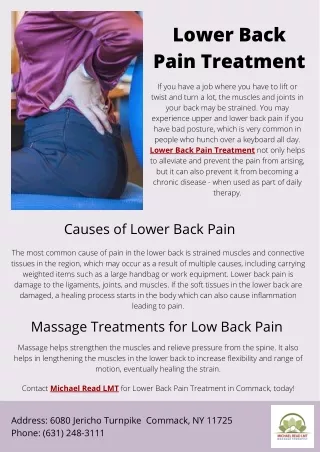 Lower Back Pain Treatment