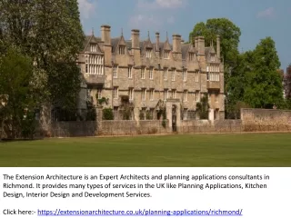 Planning Applications & Architects in Richmond