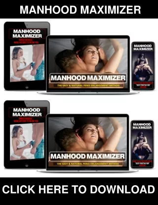 Manhood Maximizer PDF, eBook by Earl