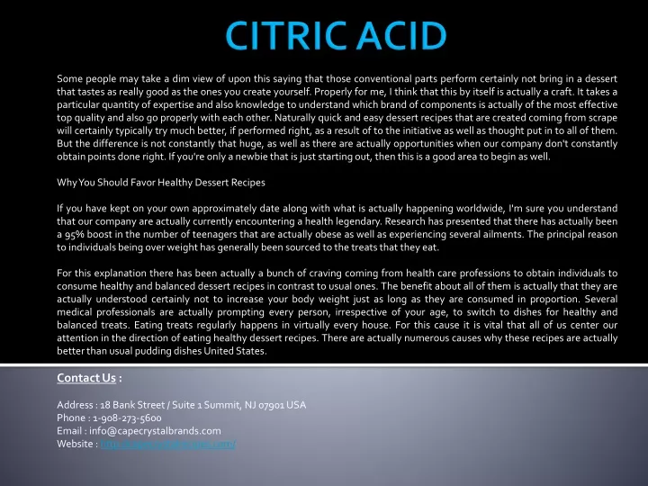 citric acid