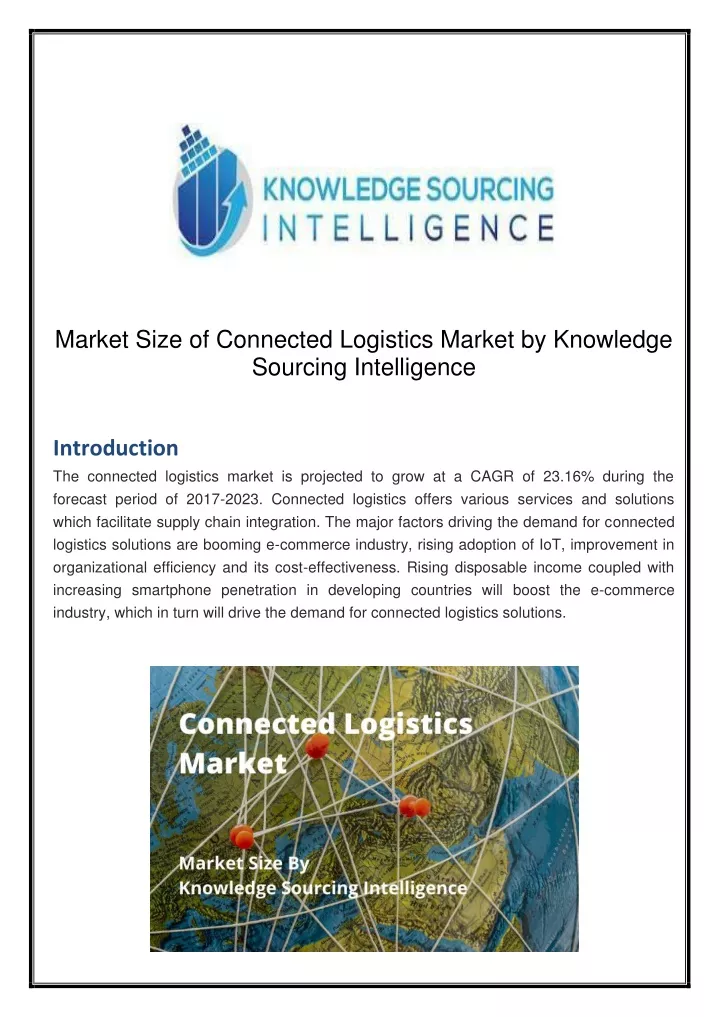 market size of connected logistics market