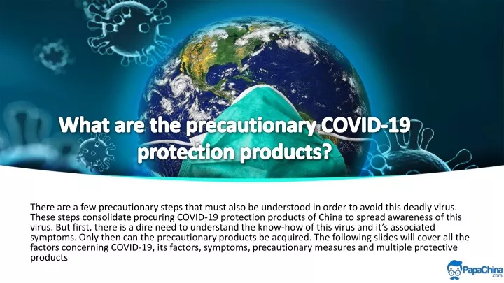what are the precautionary covid 19 protection products