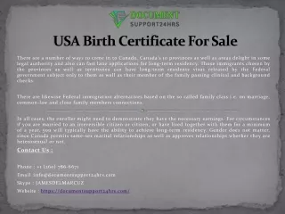 usa birth certificate for sale