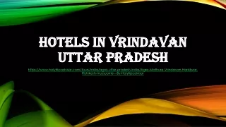 hotels in vrindavan uttar pradesh