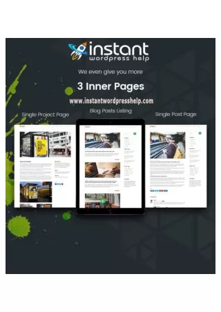WordPress Inner Pages | WordPress Development Services