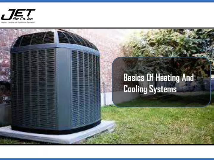 basics of heating and cooling systems
