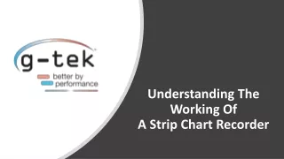 Strip Chart Recorder - G-Tek Corporation Pvt Ltd