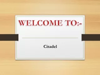 welcome to